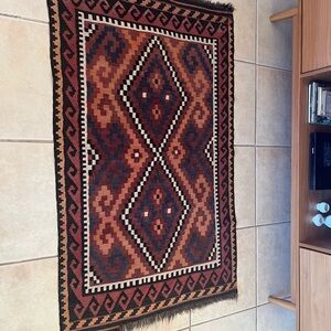 Vintage Baluch Tribal Kilim Rug